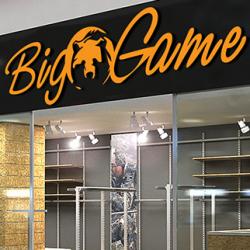 Разработка логотипа для вывески магазина Big Game. 
